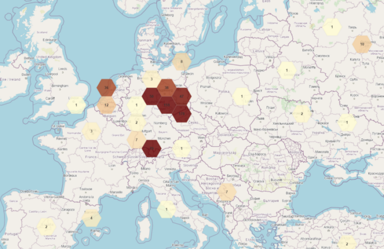 Mapping the geospatial patterns of broadcasted news